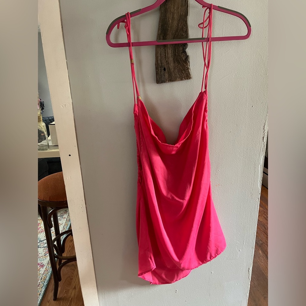 Adjustable pink free people mini